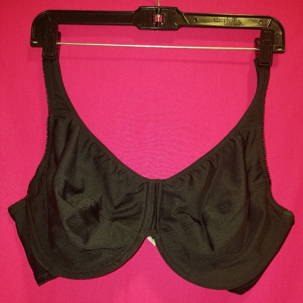 Fruit of the Loom -  Black Full Figure Fit for Me Underwire 44D Bra